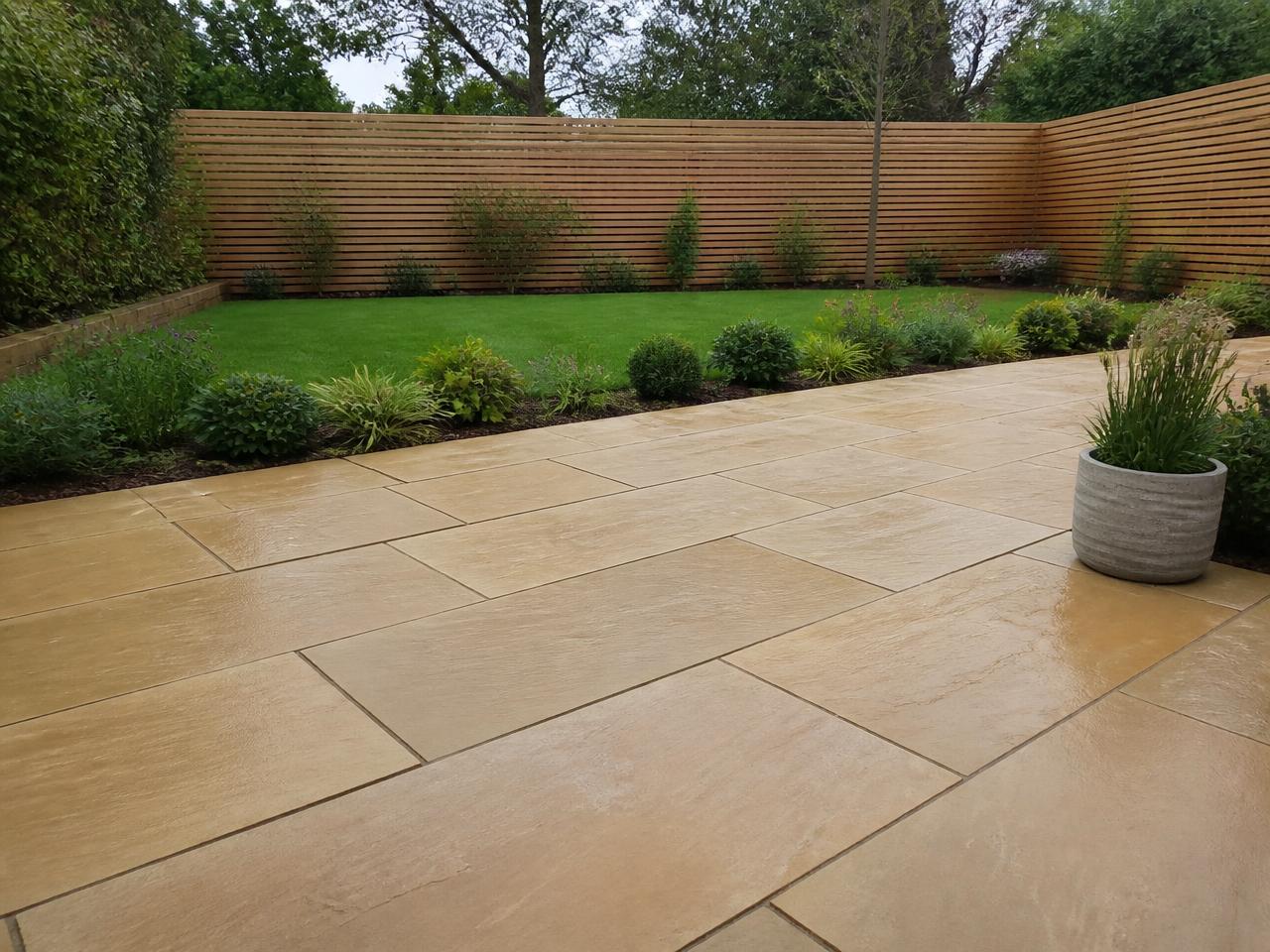 Sandstone Patio project by ProGround in Henley-in-Arden